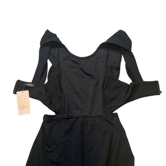 NWT Fashion Little Black Dress Mini Cut Out Cocktail Size Small - Picture 7 of 10